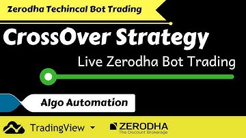 CrossOver  Moving Average Strategy Live Bot Trading in Zerodha