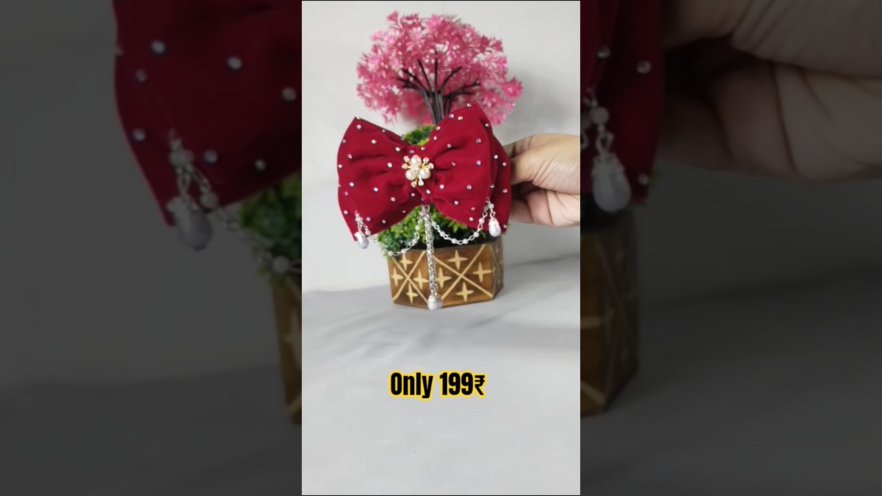 Trending Red Velvet Bow for Girls | Handmade Stylish Hair Clip | Order now 🚚 
