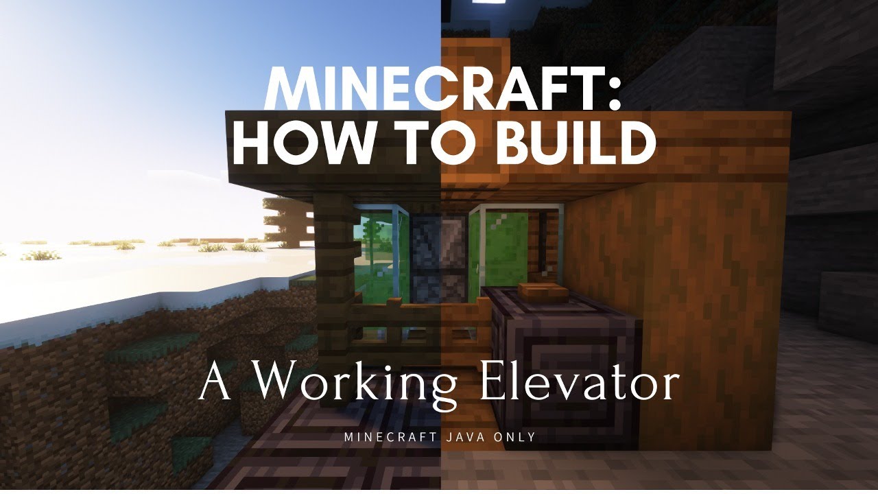 Minecraft: How To Build A Working Elevator - YouTube