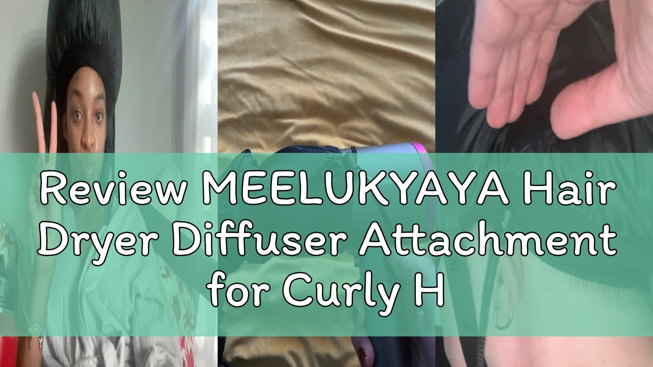 Review MEELUKYAYA Hair Dryer Diffuser Attachment for Curly Hair,Portable Easy Use for Travel or Apar