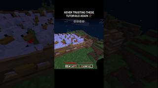 NEVER TRUSTING THESE TUTORIALS AGAIN… 🥀💀 | Minecraft #minecraft #gaming #shorts Net Worth