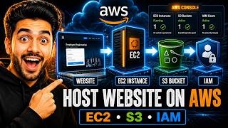 How to Host a Website on AWS | EC2 + S3 + IAM Practical Tutorial