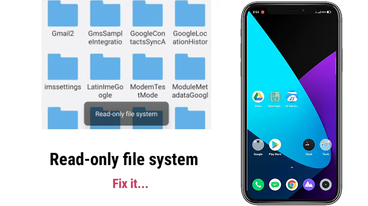 HOW TO FIX READ-ONLY FILE SYSTEM Android 10/Android 11