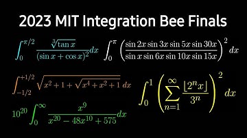 Solving all the integrals from the 2023 MIT integration bee finals