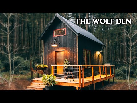 Space Saving 280sqft Tiny House Interior // Wolf Den Cabin