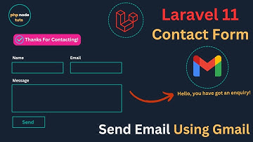 🤯Laravel 11  Contact Form |How to Send Email in Laravel using Gmail |Laravel Contact Form send Email