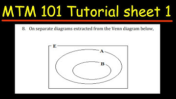 MTM 101 TUTORIAL SHEET 1 QUESTION 4-8