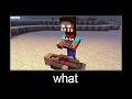 Minecraft wait what meme part 209 (scary herobrine and villager)