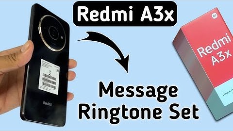 Redmi A3x message ringtone set kaise kare, how to change message ringtone in Redmi, set song in mess