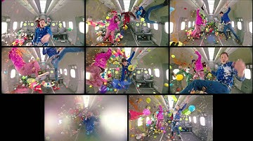 OK Go - Zero G "Thunderdome" Shot - All 8 takes simultaneously