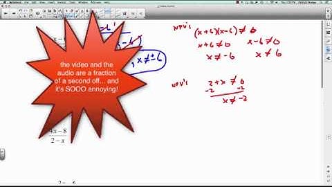 PreCalc 11: 2.1 Rational Expressions