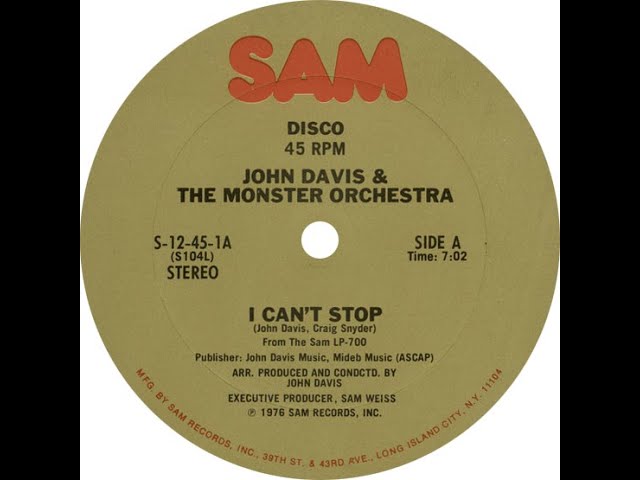 John Davis Monster Orchestra - I Can't Stop