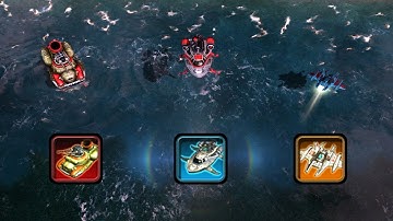 C&C Red Alert 3 - Hydrofoil vs Bullfrog vs Sea-Wing