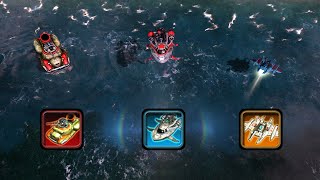 C&C Red Alert 3 - Hydrofoil vs Bullfrog vs Sea-Wing