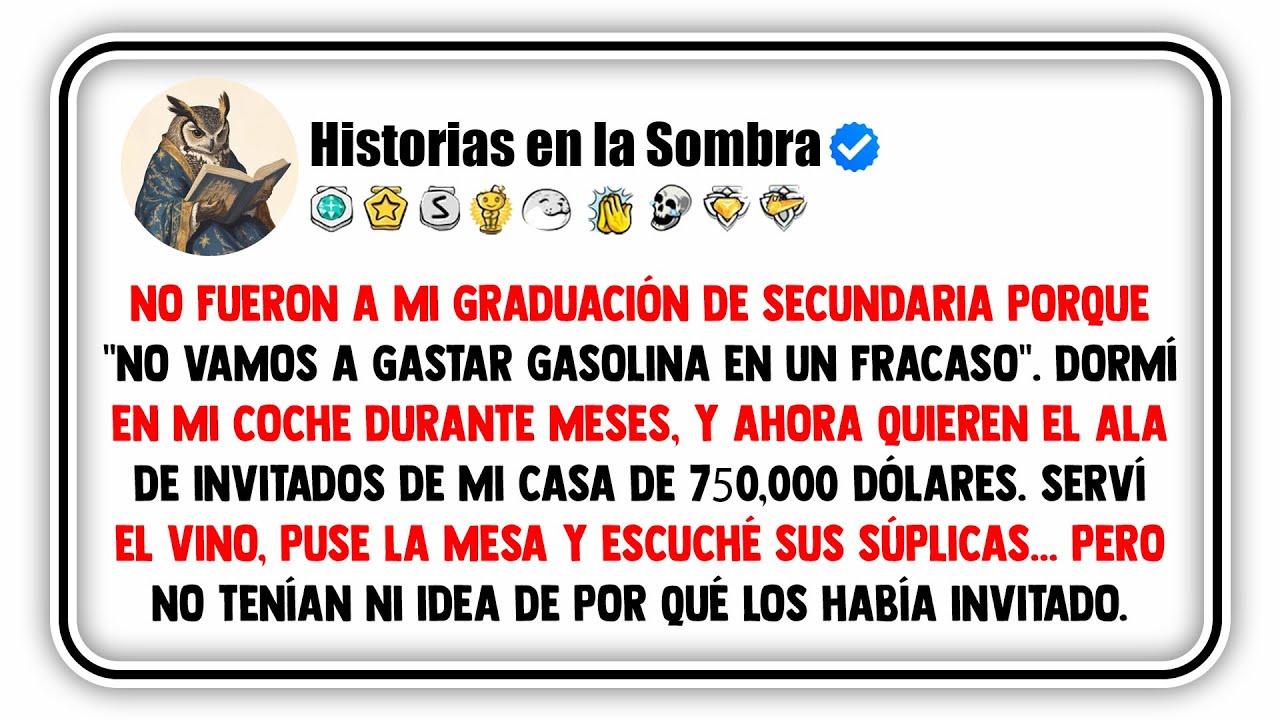 No fueron a mi graduación de secundaria porque 