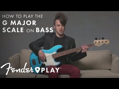 Bass guitar major scales
