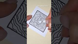 pattern 17 | zentangle pattern series | simple drawing