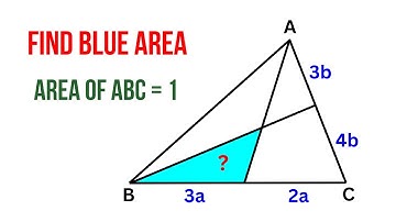 Romania Math Olympiad Problem | Find The Blue Shaded Area | Geometry Problem | Step By Step Solution