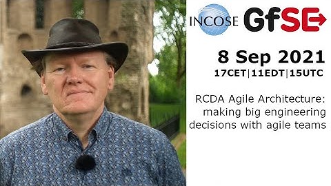 RCDA Agile Architecture: making big engineering decisions with agile teams - Online-Seminar Teaser