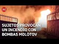 En Uruapan, sujetos arrojan bombas molotov contra una recicladora de plástico