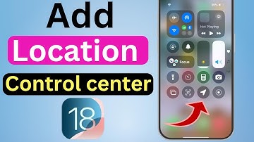 Hoe GPS/locatie toevoegen aan het iPhone Control Center iOS 18