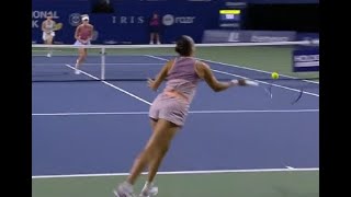 Caroline Dolehide Forehand Net Cord