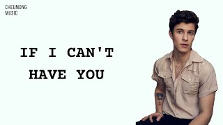 Shawn Mendes  [ If I Can't Have You ] Lyrics
