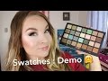 Natasha Denona Green-Brown Eyeshadow Palette 28 : Swatches : Demo