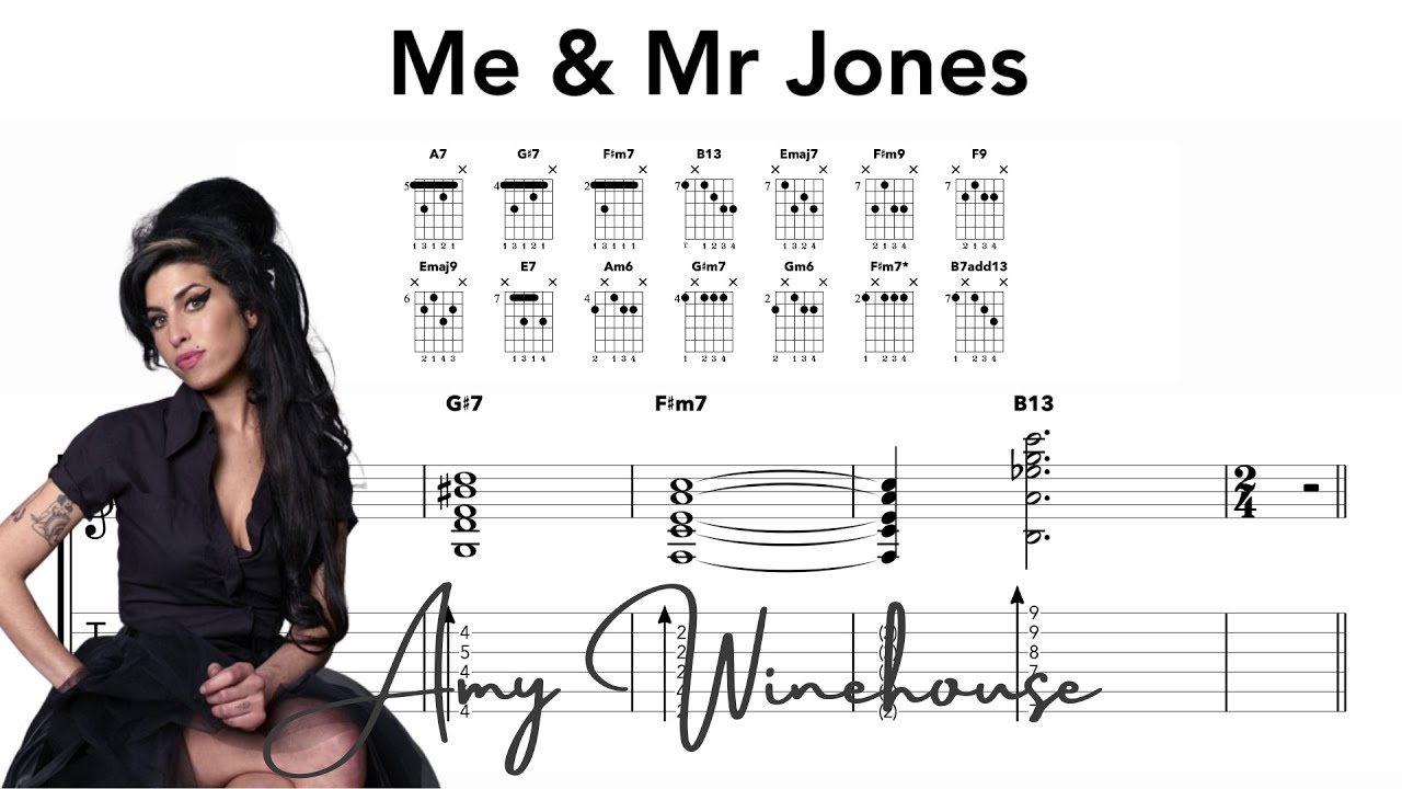 Me & Mr Jones Guitar Chords - Amy Winehouse - YouTube