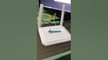 GLOBE FIBER PON BLINKING