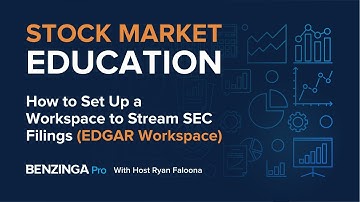 How to Set Up a Workspace to Stream SEC Filings (EDGAR Workspace)