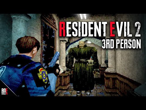 Original RESIDENT EVIL 2 With Over The Shoulder Camera (3rd Person)