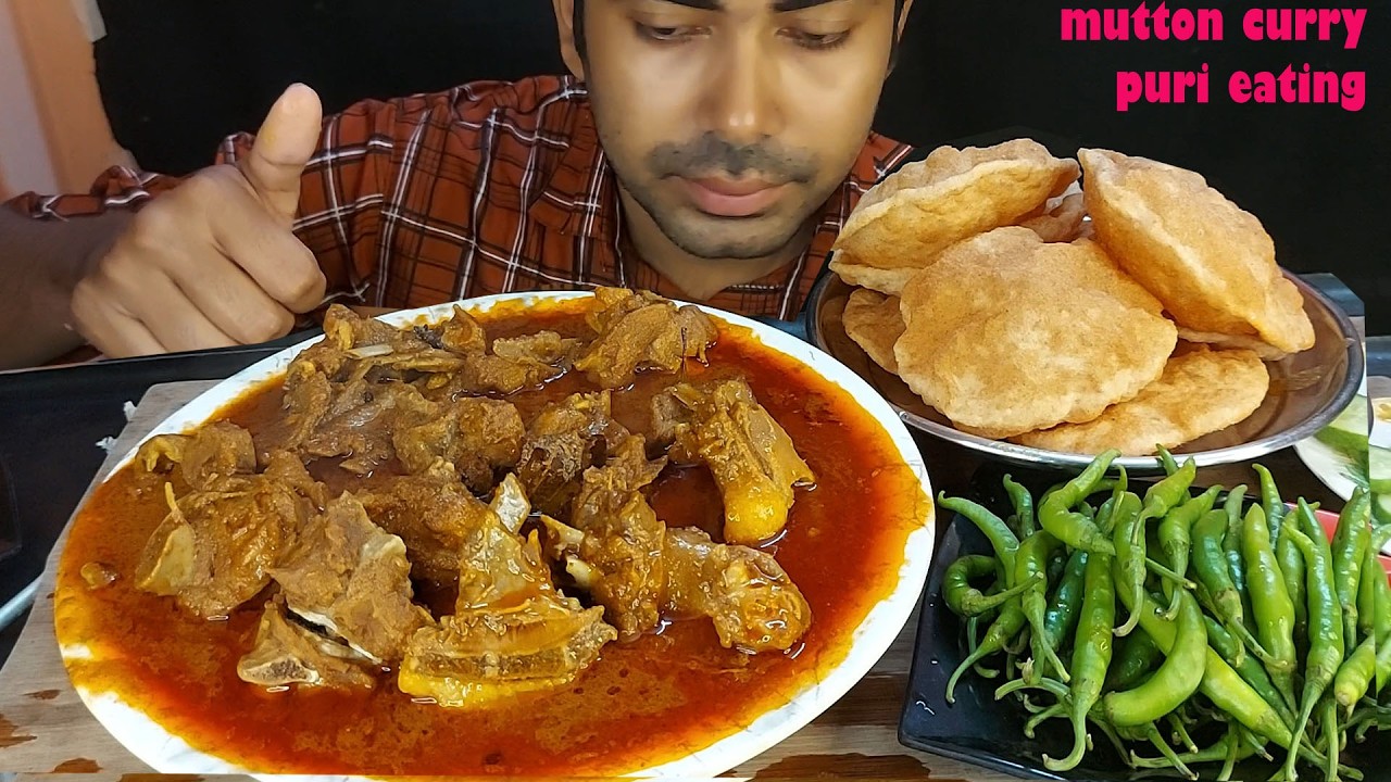 WARNING: Too Spicy! 🔥 Massive Bihari Mutton Handi & Puri Challenge with 30+ Green Chillies! 😱