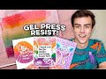 Gel Press Resist Techniques & STUNNING Gina K. Release!