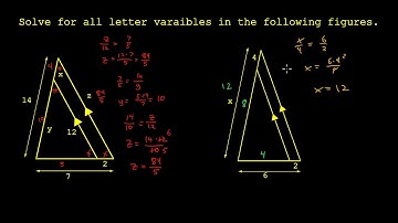 Solving Similar Triangles with Parallel Sides