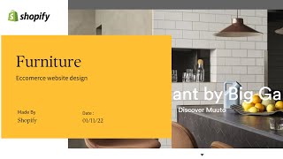 Furniture, Lighting, and Decor Shopify Store