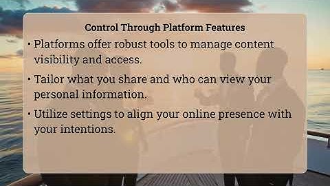 How Can I Control My Profile
