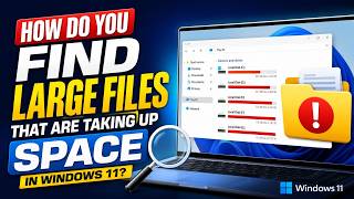 How to Find Large Files Taking Up Space in Windows 11 | Free Up Disk Space Fast