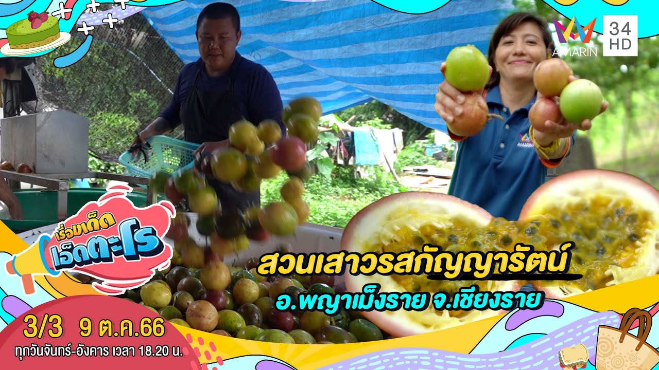 สวนเสาวรสกัญญารัตน์  อ.พญาเม็งราย จ.เชียงราย | เรื่องเด็ดเอ็ดตะโร | 9 ต.ค.66 (3/3)