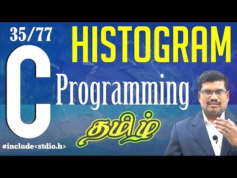 #35 Histogram Program || C Language in Tamil