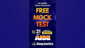 Free Online Mock Test for AIBE XIX 2024 Exam Preparation | All India Bar Examination