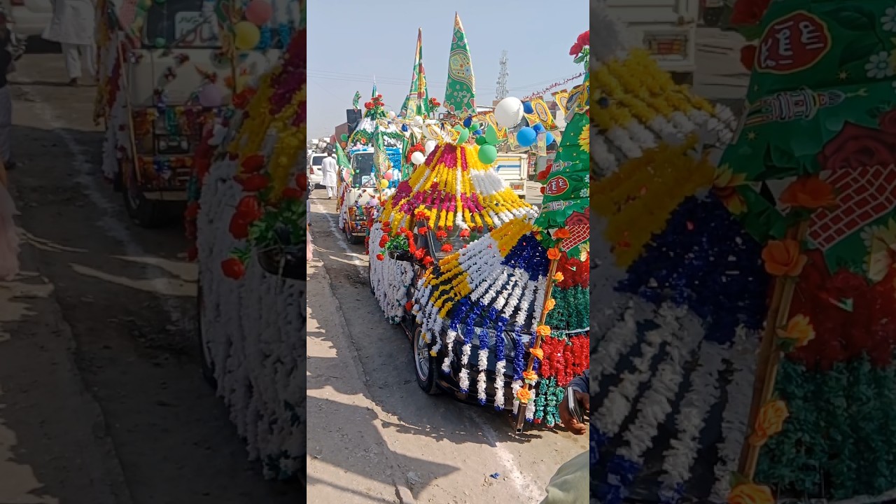 car decoration on 12 rabiawal day jashan Eid Milad un Nabi #shortvideo #viralvideo #short