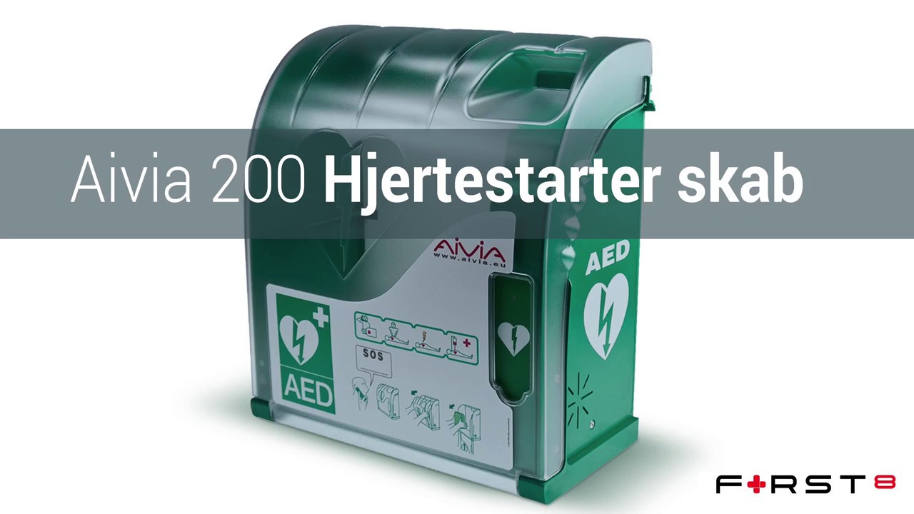 Aivia 200 hjertestarterskab med varme