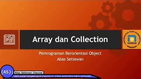 Array dan ArrayList Java (ep.1)