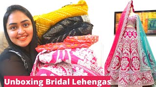 UNBOXING BRIDAL  LEHENGAS Under Budget | Designer lehengas Online | Lehenga Review screenshot 1