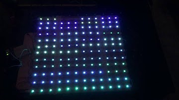 22" 12x12 RGB led matrix screen for Arduino based on 5m ws2811 led strip