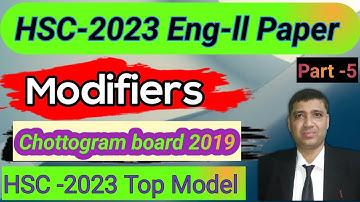 HSC Modifiers,Chottogram Board 2019,How to Learn Modifiers Easily,Liton BD Education,