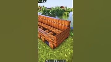 Easy Bench in Minecraft Build Hack #minecraft #minecrafbuilds #buildhacks