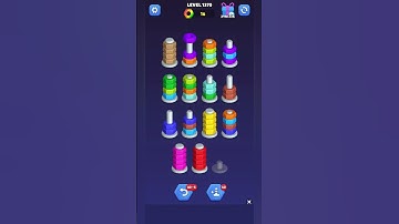 nut sort game/ level 1370 #shorts #ammycandycrush #gameplay #puzzlegames #mobilegames