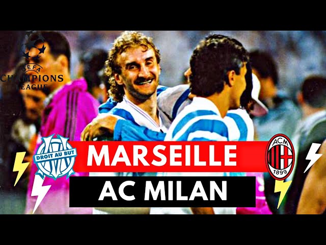 Olympic Marseille vs AC Milan 1-0 All Goals & Highlights ( UEFA Champions  League Final 1993 ) - YouTube